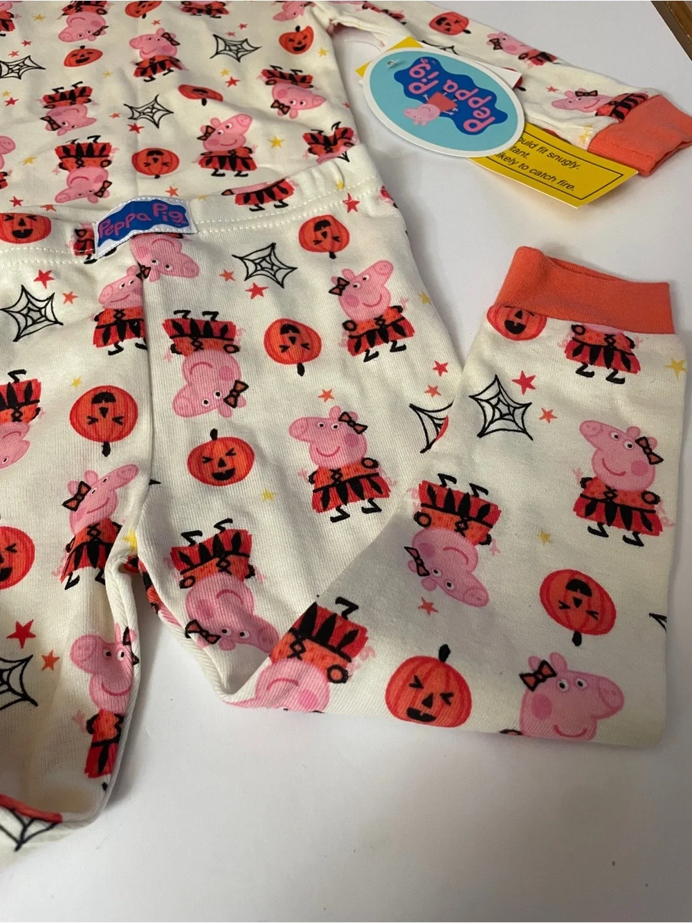 Peppa Pig NWT Pink and Orange Halloween Top